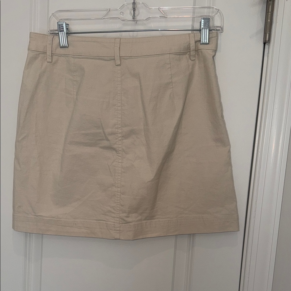 J. Crew Factory Lizzie Patch Pocket Tan Mini Skirt 6 - Picture 4 of 6